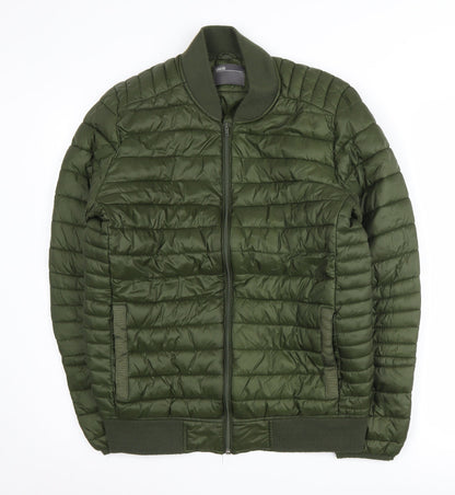 ASOS Men's Green Puffer Jacket Size S
