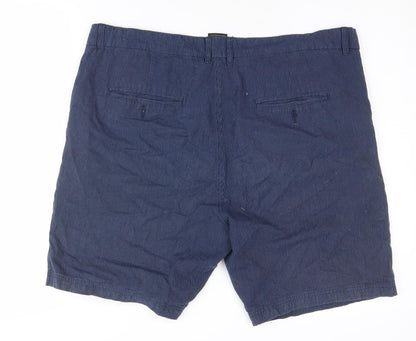 Trespass Men's Blue Chino Shorts, Size L, Striped Corduroy
