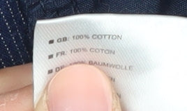 Trespass Men's Blue Chino Shorts, Size L, Striped Corduroy