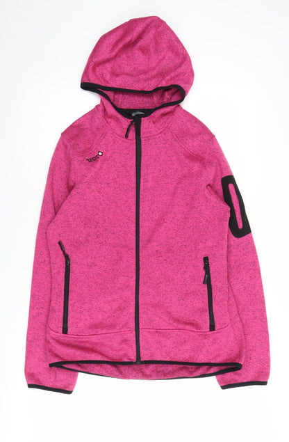 Izas Women's Pink Full Zip Hoodie, Size M