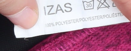 Izas Women's Pink Full Zip Hoodie, Size M