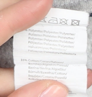 Lonsdale Men's Grey Jogger Trousers, Elastic Waist, Size Regular