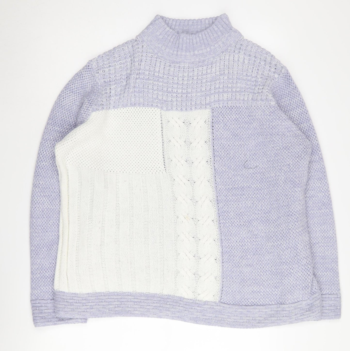 Damart Women's Multicoloured XL Mock Neck Pullover Jumper