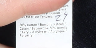 River Island Men's Black Striped Pullover Jumper M