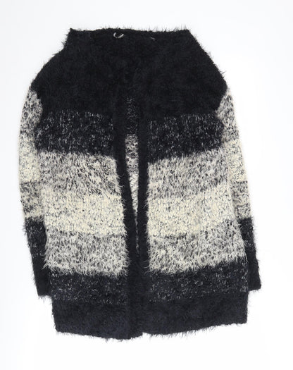 Womens UK Size 12/14 Capsule Black Cardigan Jumper