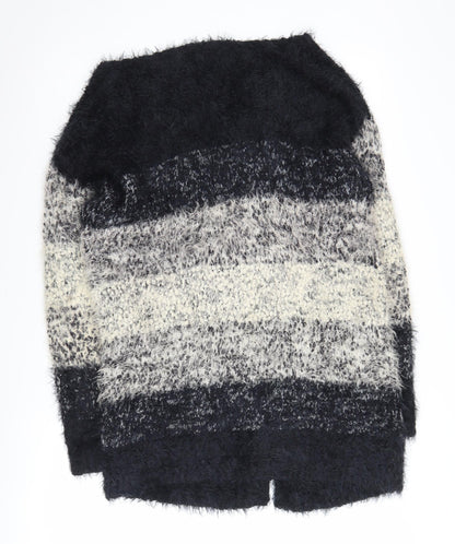 Womens UK Size 12/14 Capsule Black Cardigan Jumper