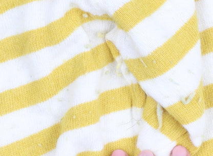 Womens UK Size S Zara Yellow Pullover Jumper