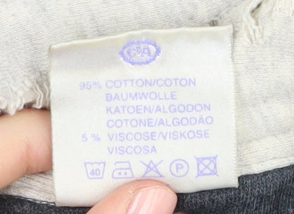 New Fast Men's Grey Long Sleeve Polo Shirt L