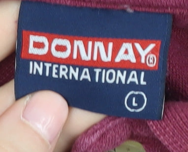 Donnay Men's Red Large Polo Shirt