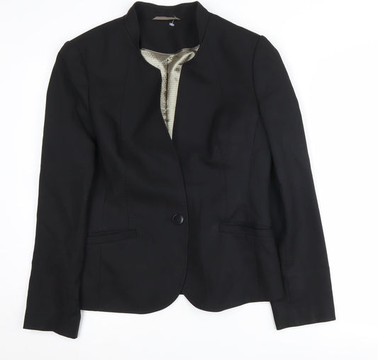 Austin Reed Black Wool Blazer Women Size 12