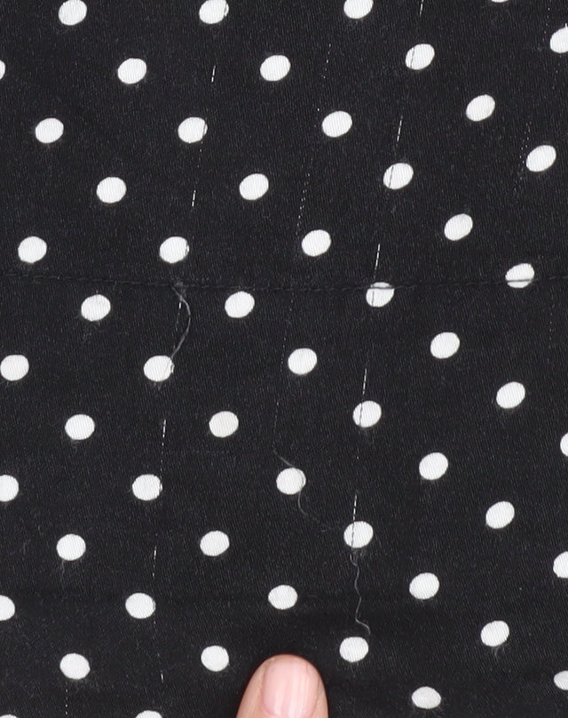 Laura Ashley Women’s Black Polka Dot Blouse, Size 12