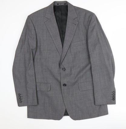 Mens UK Size 40 Jeff Banks Regular Grey Suit Jacket