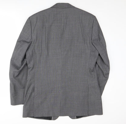 Mens UK Size 40 Jeff Banks Regular Grey Suit Jacket