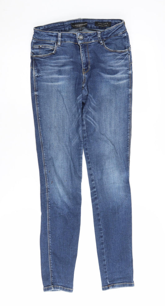 Guess Women's Blue Skinny Jeans Size 26 Mid-Rise