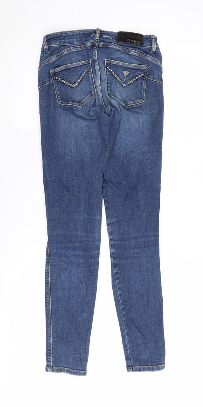 Guess Women's Blue Skinny Jeans Size 26 Mid-Rise