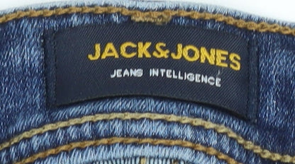 Jack & Jones Men's Blue Straight Jeans Size 29