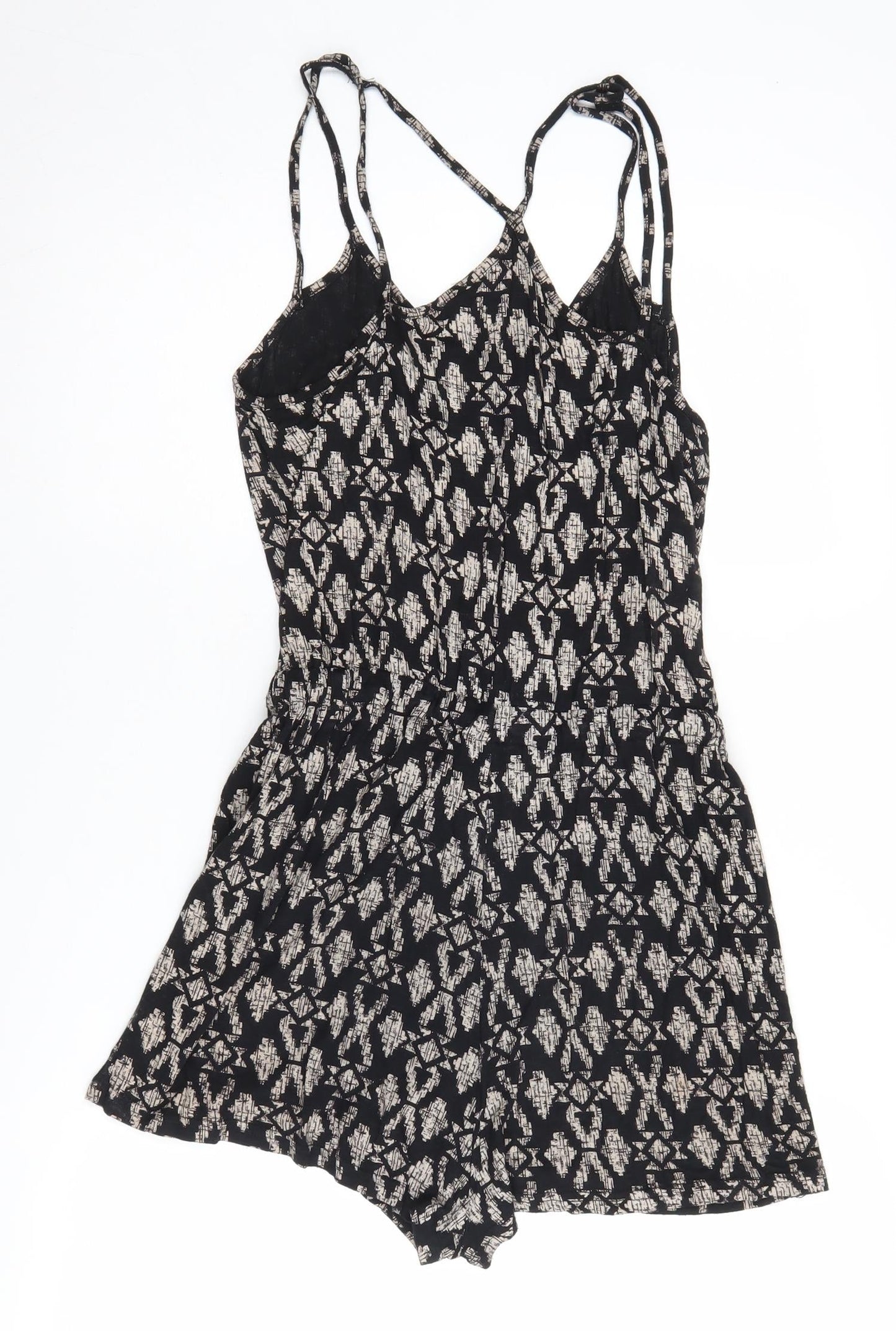 Staring at Stars Women's XS Black Geometric Playsuit