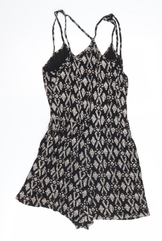 Staring at Stars Women's XS Black Geometric Playsuit