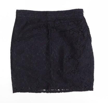 Reiss Women’s Black Lace Pencil Skirt Size 10