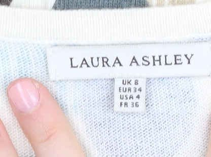 Womens UK Size 8 Laura Ashley Multicoloured Cardigan Jumper