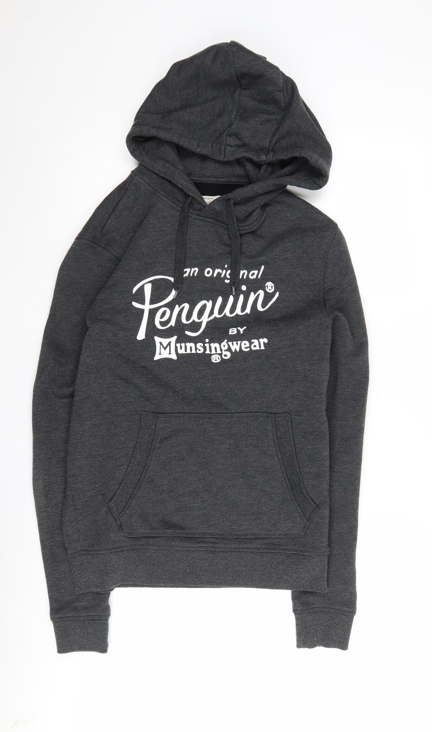 Mens UK Size S Penguin Black Pullover Hoodie