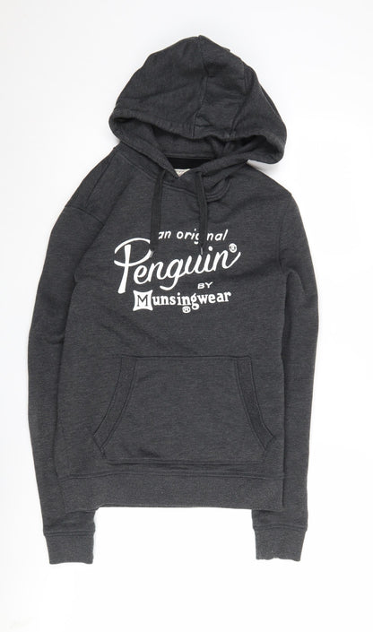 Mens UK Size S Penguin Black Pullover Hoodie