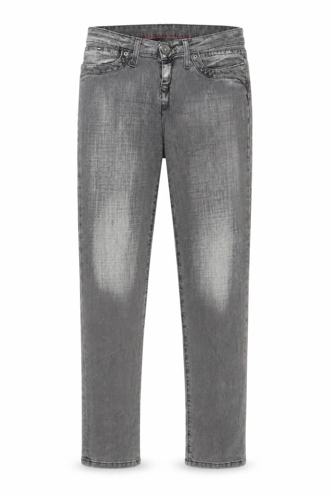 Mens UK Size 26 Tommy Hilfiger Regular Fit Straight Grey Jeans