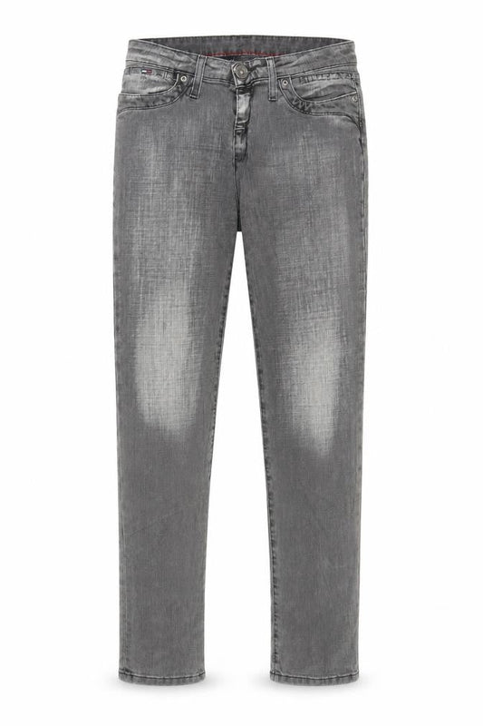 Mens UK Size 26 Tommy Hilfiger Regular Fit Straight Grey Jeans
