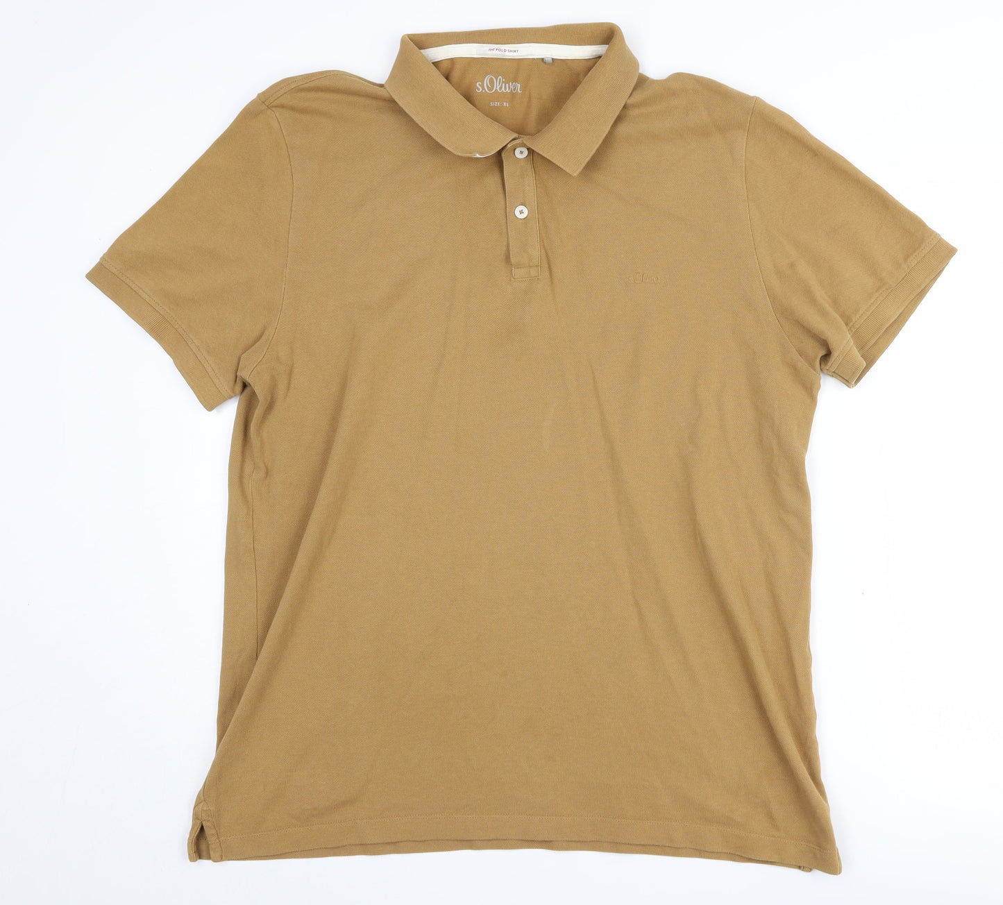 s.Oliver Men's Brown Polo Shirt XL