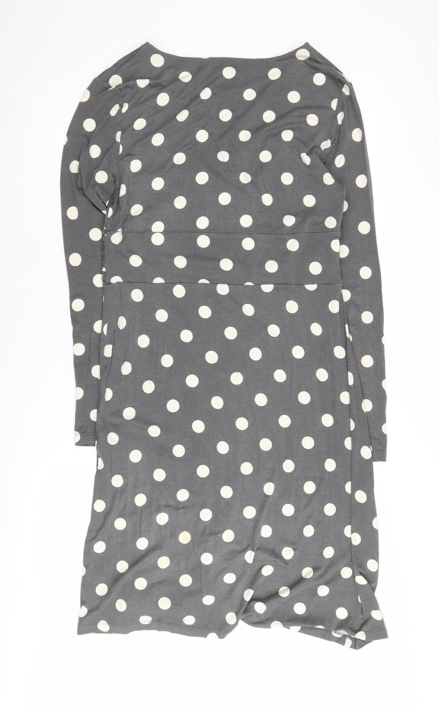 Joules Women's Grey Polka Dot Dress, Size L