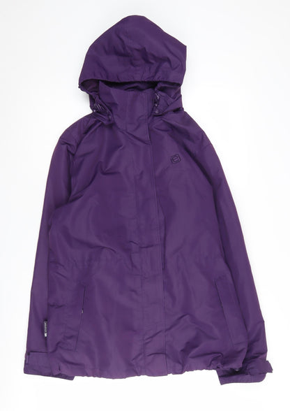 Womens UK Size 14 Mountain Essentials Purple Parka Coat