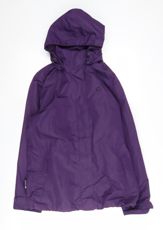 Womens UK Size 14 Mountain Essentials Purple Parka Coat