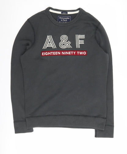 Abercrombie & Fitch Men's Black XS Graphic Sweatshirt