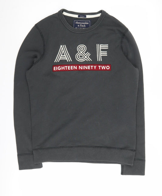 Abercrombie & Fitch Men's Black XS Graphic Sweatshirt
