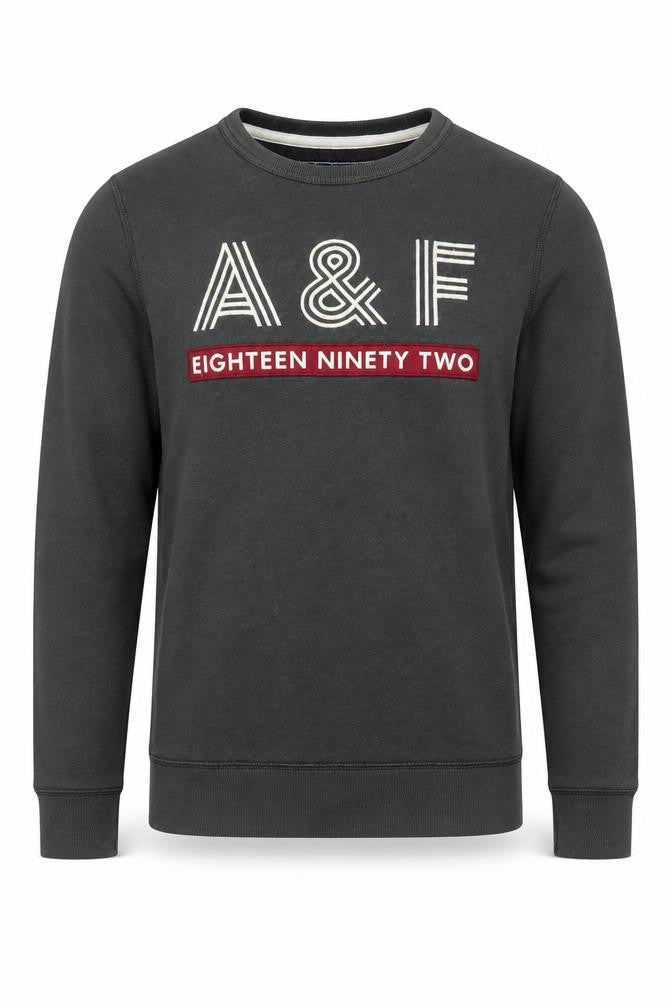 Mens UK Size XS Abercrombie & Fitch Black Pullover Sweatshirt