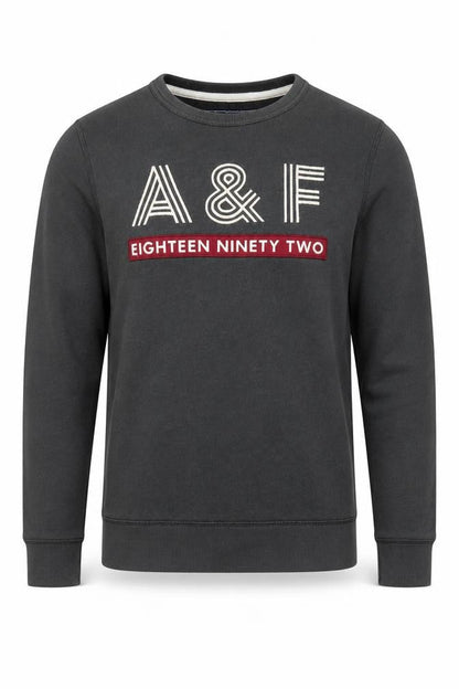 Mens UK Size XS Abercrombie & Fitch Black Pullover Sweatshirt