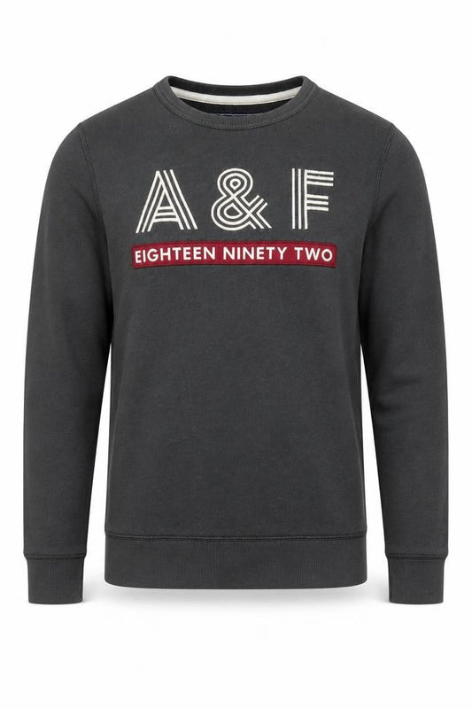 Mens UK Size XS Abercrombie & Fitch Black Pullover Sweatshirt