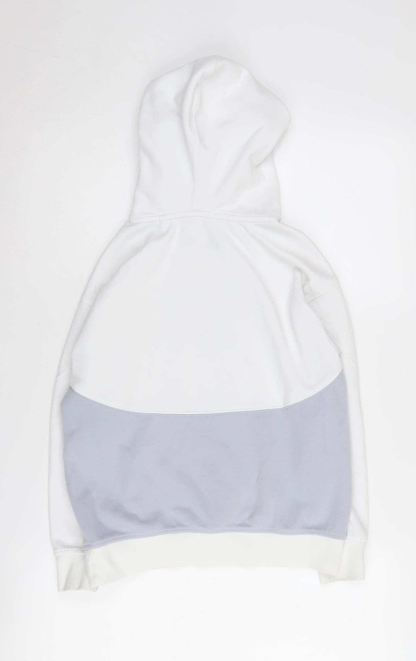 Kappa Boys White Hoodie, Logo Accent, Size 9 Years
