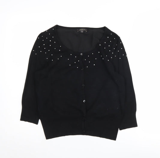 Alexon Women's Black S Cardigan with Embellishments