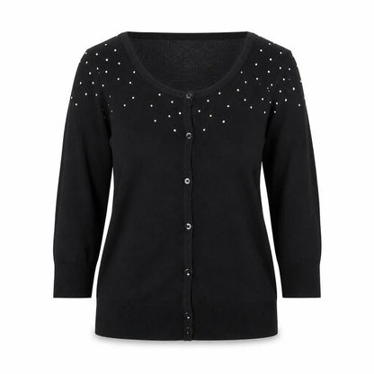 Womens UK Size S Alexon Black Cardigan Jumper