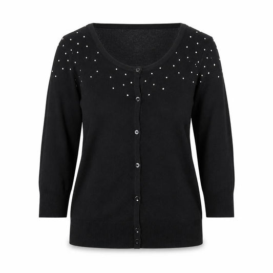 Womens UK Size S Alexon Black Cardigan Jumper