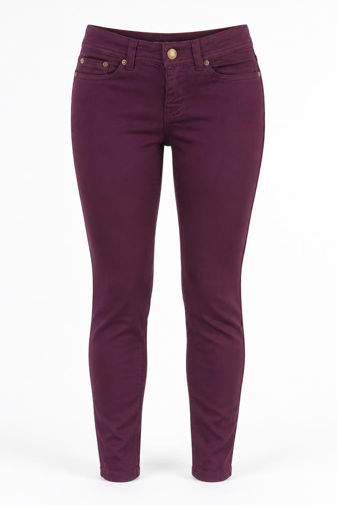 Womens UK Size 6 Joules Slim Fit Skinny Purple Jeans
