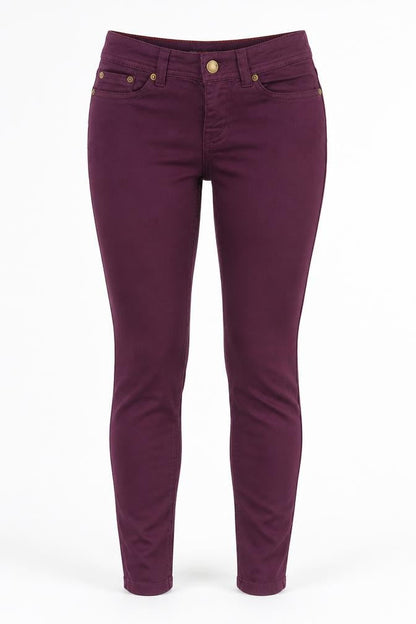 Womens UK Size 6 Joules Slim Fit Skinny Purple Jeans