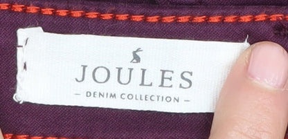 Womens UK Size 6 Joules Slim Fit Skinny Purple Jeans