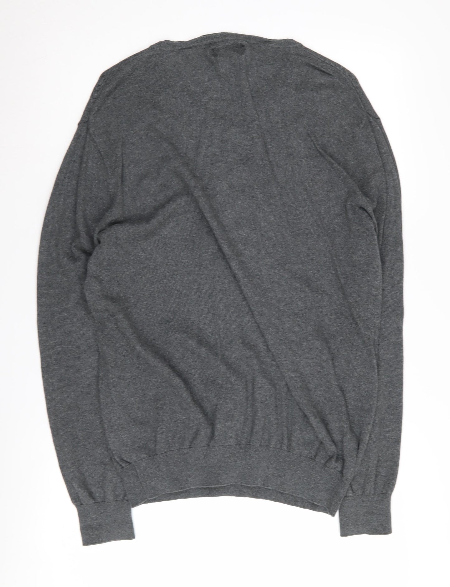 Jeff Banks Men's Grey V-Neck Pullover Jumper M