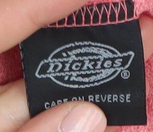 Womens UK Size M Dickies Pink Basic T-Shirt