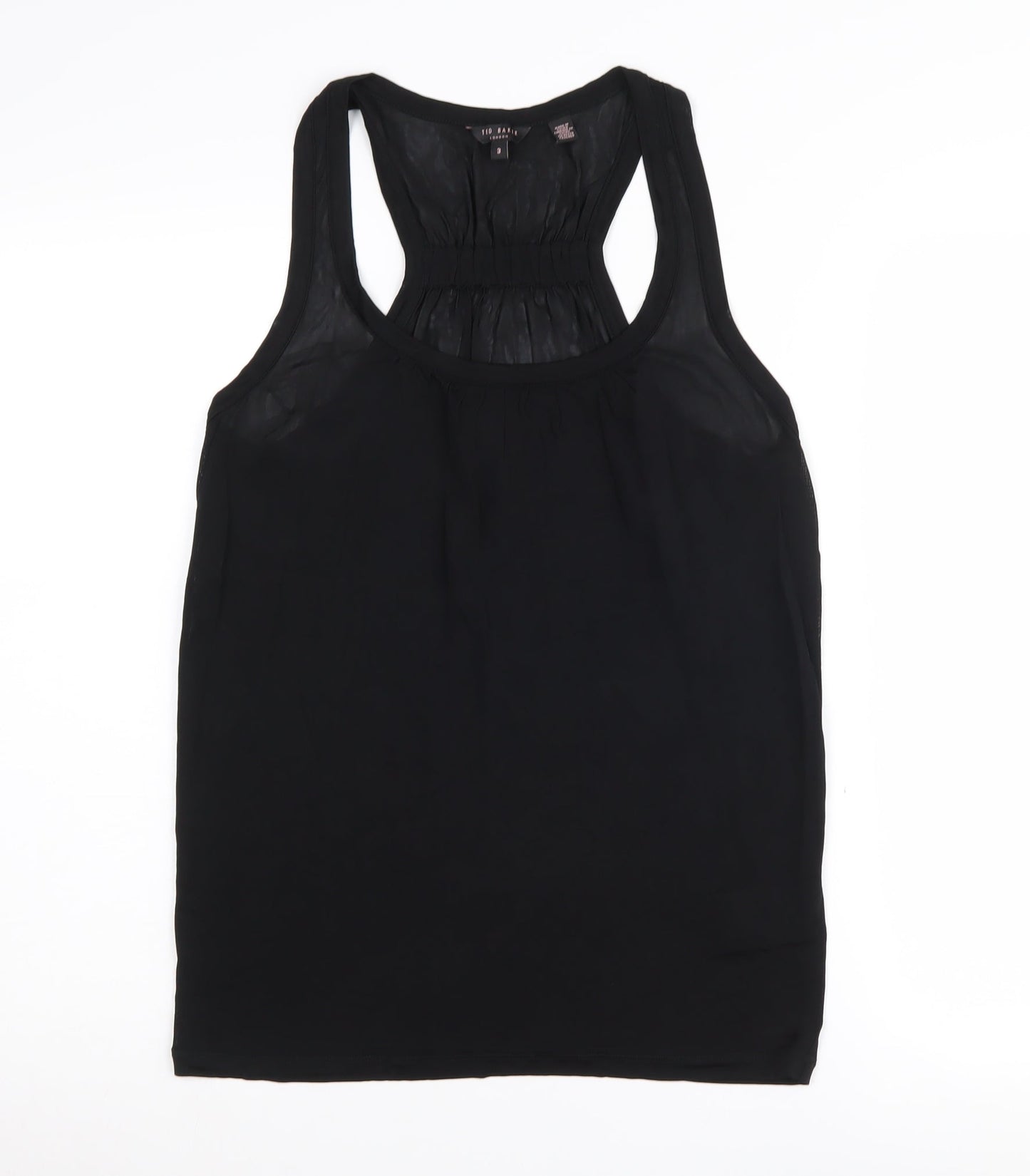 Womens UK Size 12 Ted Baker Black Basic Tank