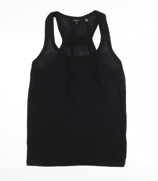 Womens UK Size 12 Ted Baker Black Basic Tank