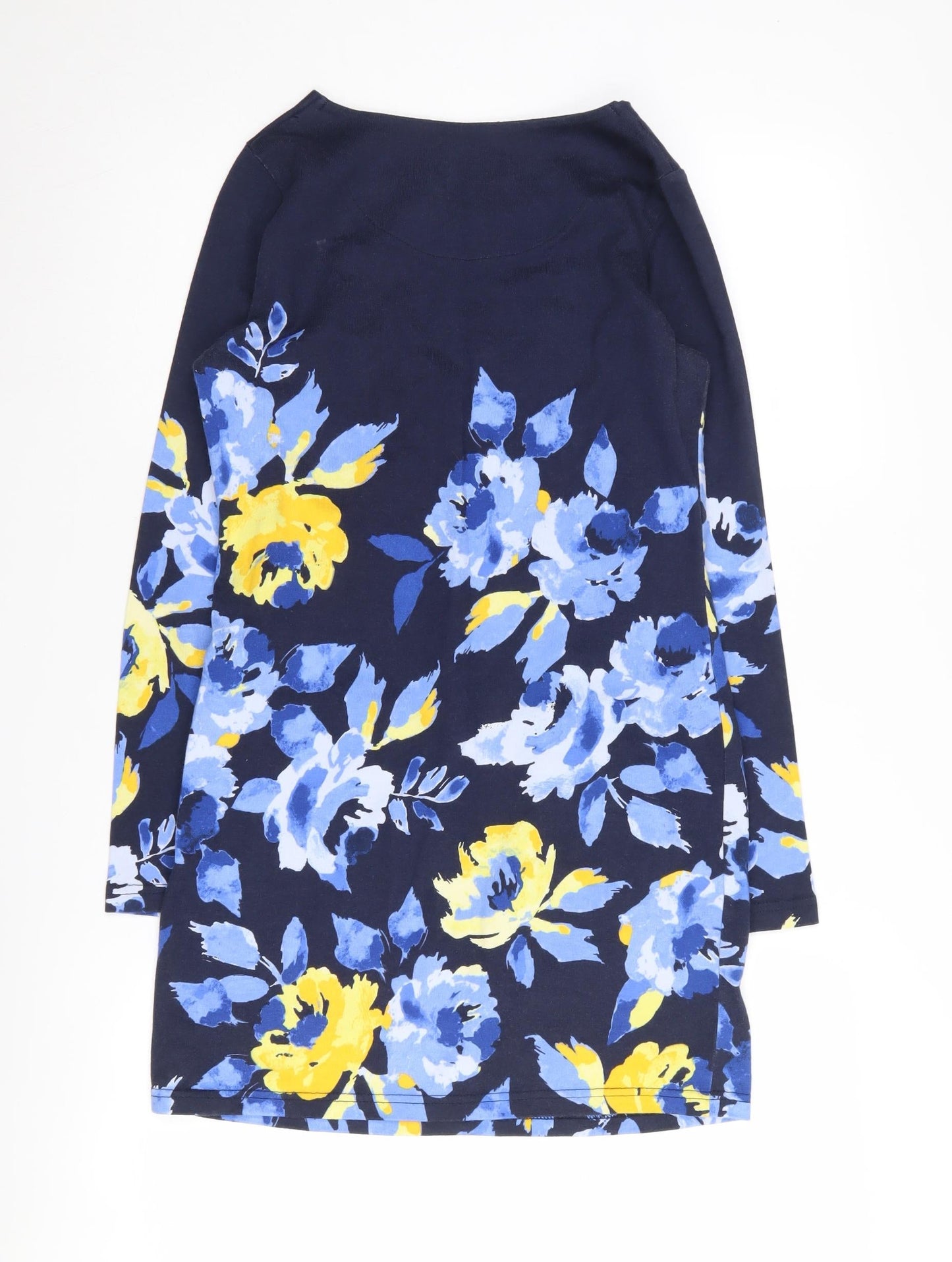 Joules Women's Blue Floral Shift Dress, Size 8, Casual Elegance