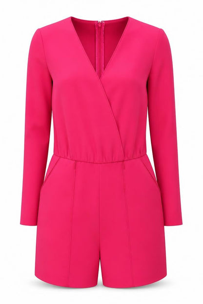 Womens UK Size 2 Ted Baker One-Piece Pink Playsuit